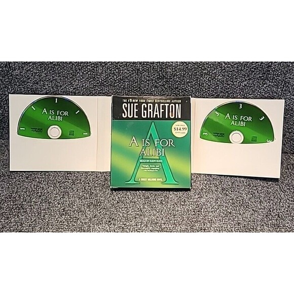 A Is For Alibi (A Kinsey Millhone Novel) - Audio CD By Grafton, Sue - VERY GOOD - Picture 3 of 4